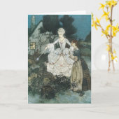  Assepoester Fairy Godmoeder van Edmund Dulac Kaart (Gele Bloem)