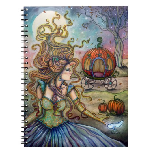 Assepoester Fantasy Kunst van Molly Harrison Notitieboek (Voorkant)