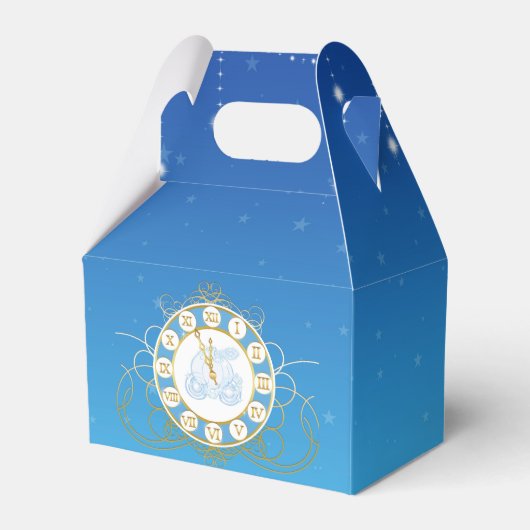 Assepoester Favor Dozen Blauw Bijna Middennacht Bedankdoosjes (Voorkant Zijde)
