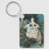 Assepoester Feeënmoeder van Edmund Dulac Sleutelhanger (Voorkant)