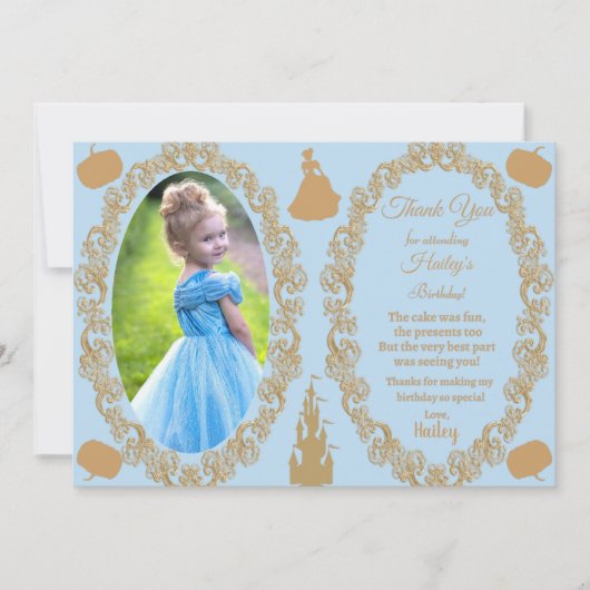 Assepoester Foto bedankt Kaart (Voorkant)