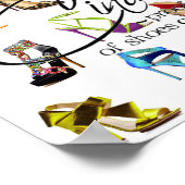 Assepoester Funny Cute Quote Shoes Art Poster Prin (Hoek)