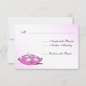 Assepoester Glass Slipper Pink RSVP-kaarten RSVP Kaartje (Achterkant)