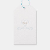 Assepoester Glazen Muiltje Elegante Bruidsdouche Cadeaulabel (Achterkant)