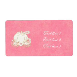 Assepoester Gold Carriage Roos Pink Princess Label