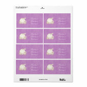 Assepoester Gouden Koets Paarse Prinses Label (Full Sheet)