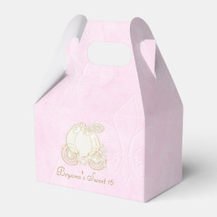 Assepoester Gouden Koets Roze Feest Favoriet Dozen Bedankdoosjes
