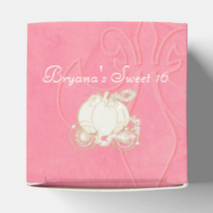 Assepoester Gouden Koets Roze Feest Favoriet Dozen Bedankdoosjes