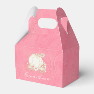 Assepoester Gouden Koets Roze Feest Favoriet Dozen Bedankdoosjes