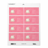 Assepoester Gouden Koets Roze Roze Prinses Label (Full Sheet)