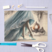  Assepoester Gown & Glass Slipper Decoupage Tissuepapier (Craft)