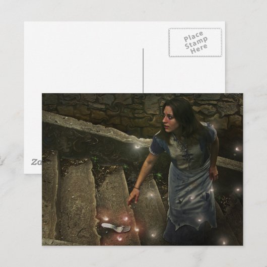 Assepoester heeft haar dipper Briefkaart verloren (Voorkant / Achterkant)