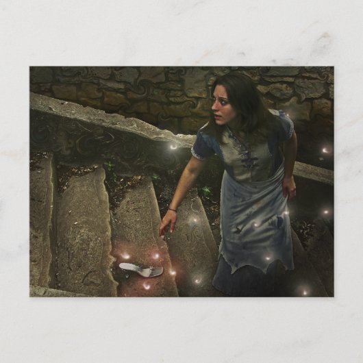 Assepoester heeft haar dipper Briefkaart verloren (Voorkant)