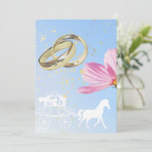 Assepoester Huwelijkskaarten Kaart (Staand voorkant)