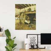 Assepoester in de as door Dulac Print (Thuiskantoor)