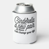 Assepoester is een bewijs dat een nieuw paar schoe blikjeskoeler (Blikje Achterkant)
