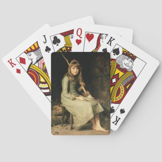 Assepoester (John Everett Millais) Pokerkaarten (Achterkant)