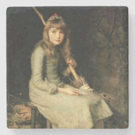 Assepoester (John Everett Millais) Stenen Onderzetter