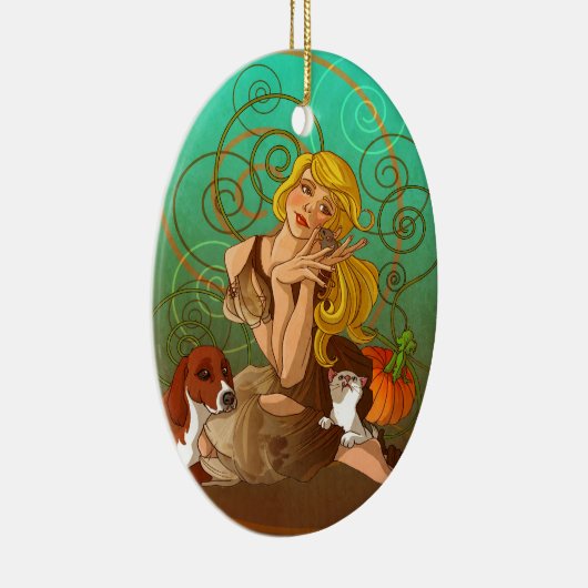 Assepoester Keramisch Ornament (Rechts)