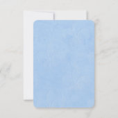 Assepoester Koets Blauwe Sprookje Bedankkaart (Achterkant)