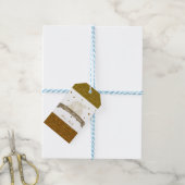 Assepoester Koets Gouden Glitter Feest Cadeau Labe Cadeaulabel (Met Touw)