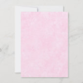 Assepoester Koets Roze Bruidsfeest Uitnodiging (Achterkant)