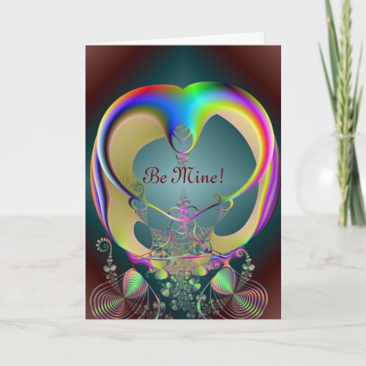 Assepoester koets, Wees de mijne! Feestdagen Kaart (Voorkant)