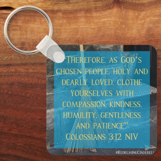 Assepoester Kolossenzen 3:12 Sleutelhanger (Voorkant)