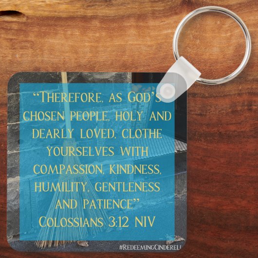 Assepoester Kolossenzen 3:12 Sleutelhanger (Achterkant)