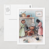 Assepoester, Louis Wain Briefkaart (Voorkant / Achterkant)