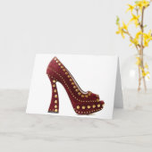 Assepoester Miu Miu Red Suede Shoes Kaart (Gele Bloem)