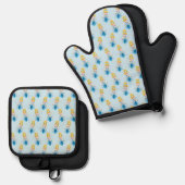 Assepoester Oven Mitt & Pot Holder Set (Voorkant / Achterkant)