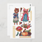 Assepoester, papierdollar, Louis Wain Briefkaart (Voorkant / Achterkant)