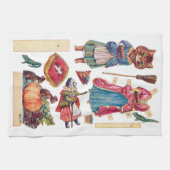 Assepoester, papierdollar, Louis Wain Theedoek (Horizontaal)