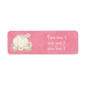 Assepoester Pink Gold Carriage Royal Adresetikette Etiket (Voorkant)
