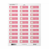 Assepoester Pink Gold Carriage Royal Adresetikette Etiket (Full Sheet)