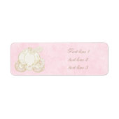 Assepoester Pink Gold Carriage Royal Adresetikette Etiket (Voorkant)