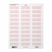 Assepoester Pink Gold Carriage Royal Adresetikette Etiket (Full Sheet)