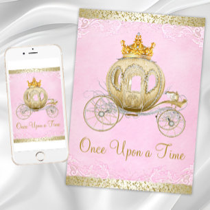 Assepoester Pink Once Upon a Time Prinses Verjaard Kaart