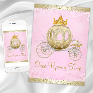 Assepoester Pink Once Upon a Time Prinses Verjaard Kaart