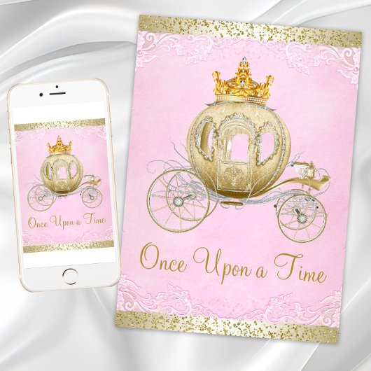 Assepoester Pink Once Upon a Time Prinses Verjaard Kaart