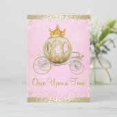 Assepoester Pink Once Upon a Time Prinses Verjaard Kaart (Staand voorkant)