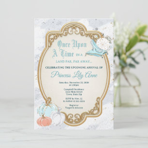 Assepoester Pompoen Baby Shower Uitnodiging