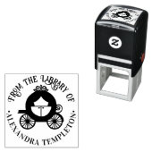 Assepoester Pompoen Carriage Library Boeknaam Zelfinktende Stempel (In situ)