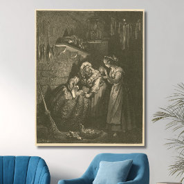 Assepoester Pompoen - Gustave Doré Canvas Afdruk