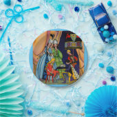 Assepoester, prins en glazen slipper papieren bordje (Feest)