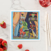 Assepoester, prins en glazen slipper servetten (Insitu)