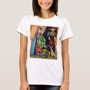 Assepoester, prins en glazen slipper t-shirt