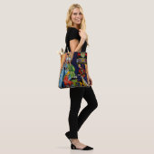 Assepoester, prins en glazen slipper tote bag (Op model)
