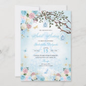 Assepoester prinses betoverde tuin zoet 16 kaart (Voorkant)